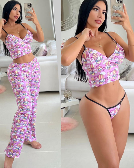 Pijama Larga Sexy